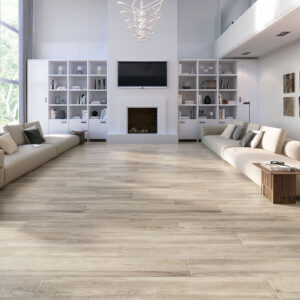 grès cérame imitation parquet ALAPLANA Ambiente Cleveland Taupe 23×120