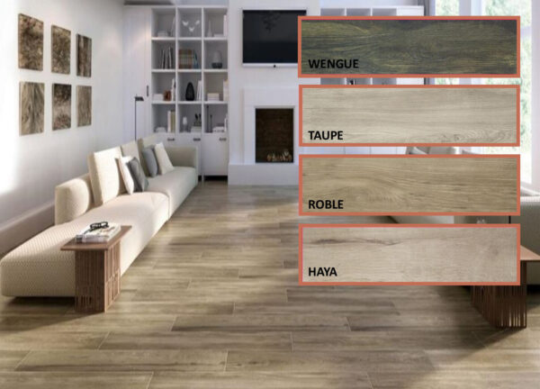 Grès cérame imitation parquet CLEVELAND