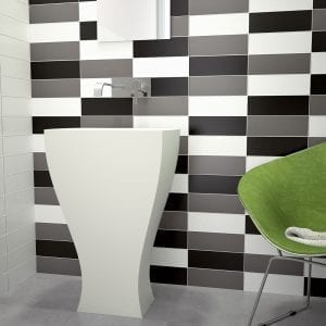 Azulejos de baños modernos Serie LISO 10X30