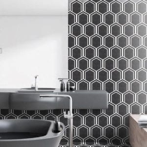 Ambiente Hex 25 Labyrinth Black 1