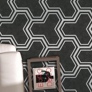 Ambiente Hex 25 Labyrinth Black 3