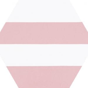 Hex 25 Porto Capri Pink Variedad 1 Hexagonal 22×25