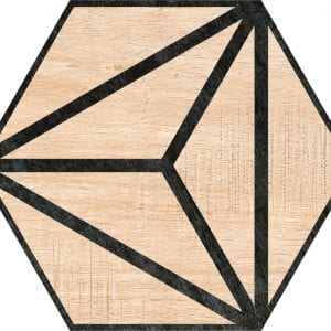 Hex 25 Tribeca Beige Hexagonal Variedad 4 22×25