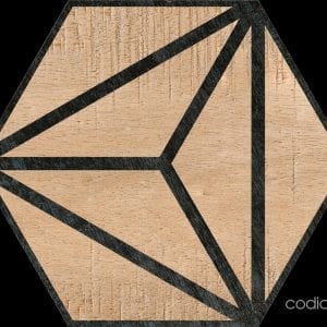 Hex 25 Tribeca Brown Hexagonal 22×25