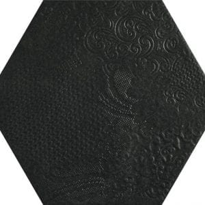 Milano Black Hexagonal Variedad 1 22×25