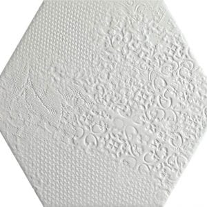 Milano White Hexagonal Variedad 1 22×25