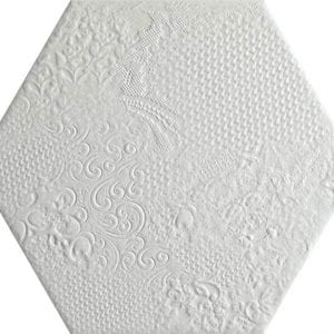 Milano White Hexagonal Variedad 2 22×25