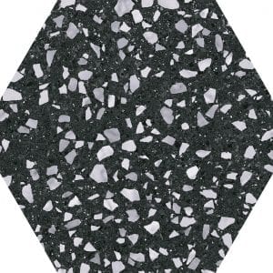 Venice Black Hex25 Hexagonal Variedad 2 22×25