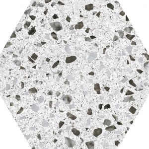 Venice White  Hex25 Hexagonal 22×25