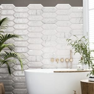 AMBIENTE PICKET BEVELED CARRARA