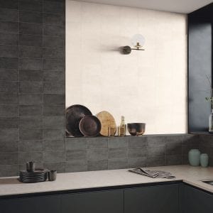 Aston antracite 12,5×25. Aston ivory 12,5×25.