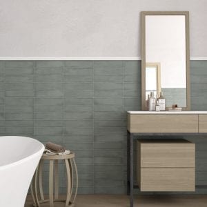 Colonial jade mate 7,5×30. Moldura colonial jade mate 5×30.