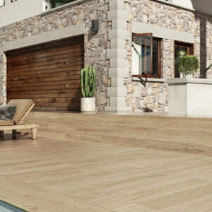 Carrelage effet parquet Yoho Oak