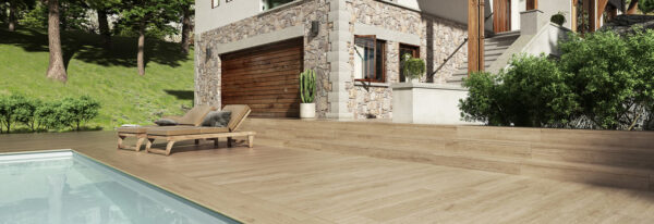 Carrelage effet parquet Yoho Oak