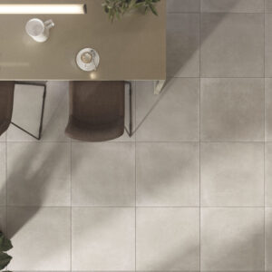 Béton ciré sur carrelage Beton beige 60×60.