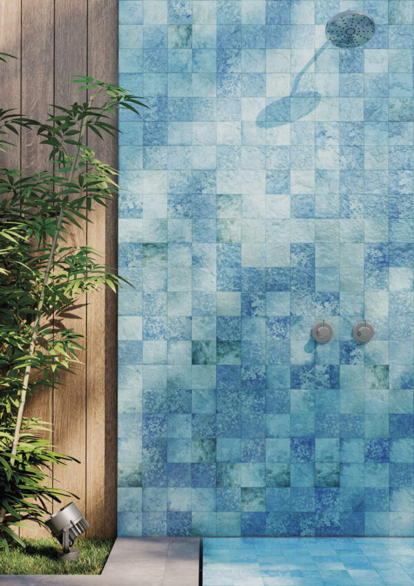 Carrelage effet pierre Keystone blue 15×15