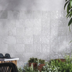 Carrelage exterieur effet pierre Keystone white 15×15.