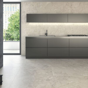 Carrelage marbre Kuartz antracite 100×250 Kuartz beige 100×100.