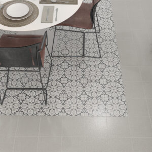 Ambiente Bolonia - Gris 22,3x22,3 y Deco 1 22,3x22,3