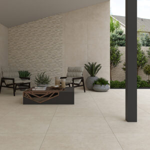 Le Monde du Carrelage – Carreau de porcelaine imitation ciment – AMB ARENISCA PERLA 90X90 ADZ