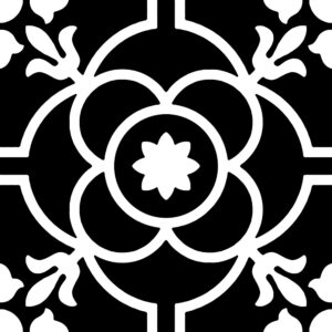 Tudor Greta Black 20×20